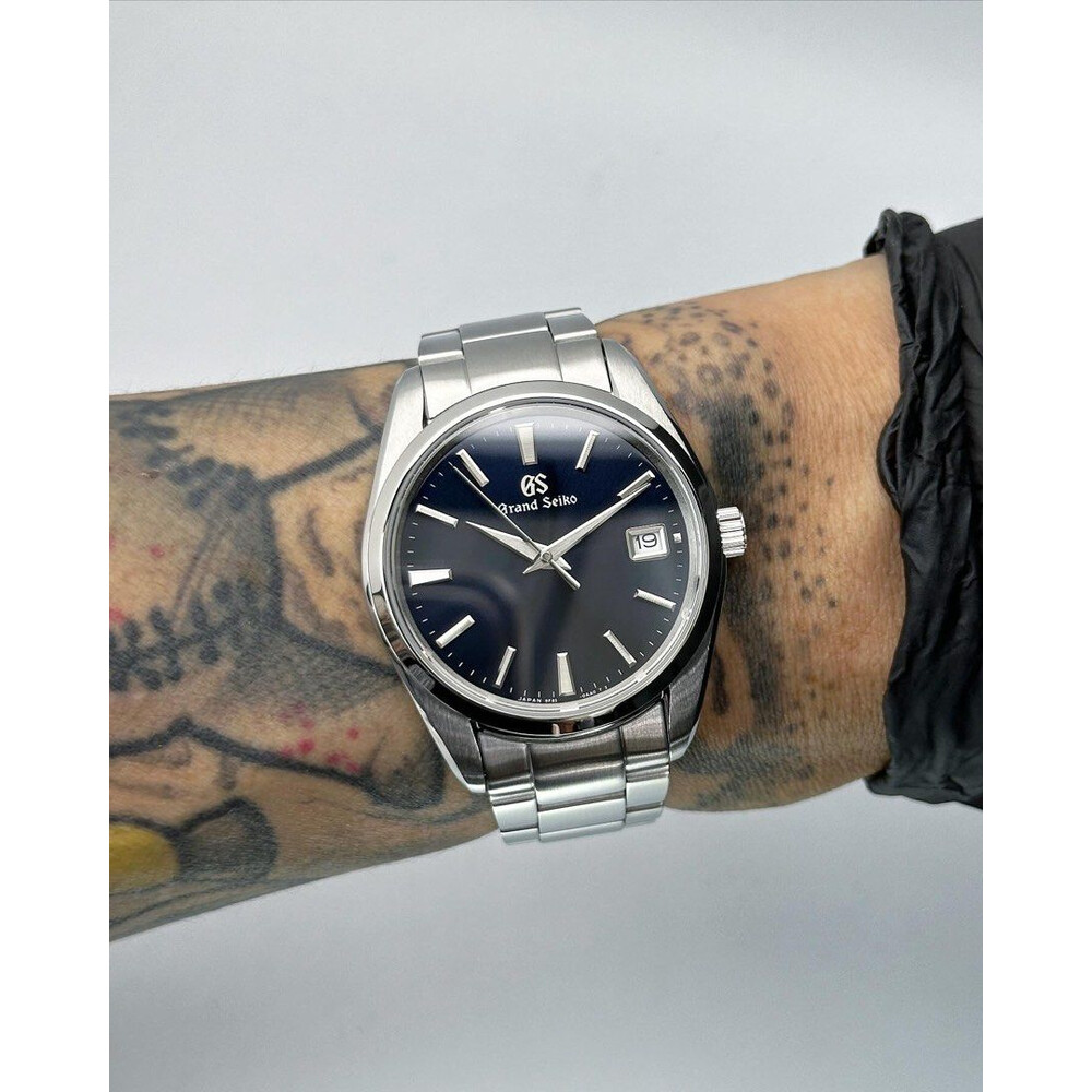 Custom Grand Seiko Mod • Quartz GS SBGP 005 Dark Blue • 39mm